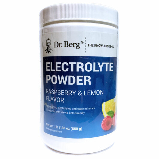 Основное фото товара Dr. Berg, Электролиты, Electrolyte Powder Lemon, 660 г