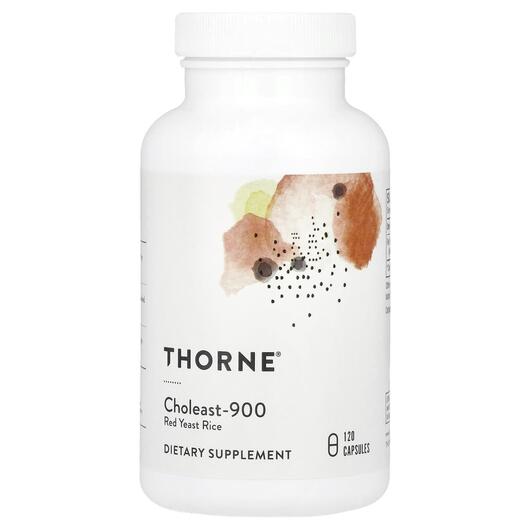 Основное фото товара Thorne, Поддержка холестерина, Choleast-900, 120 капсул