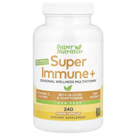 Основное фото товара Мультивитамины, Super Immune+ Iron Free, 240 капсул
