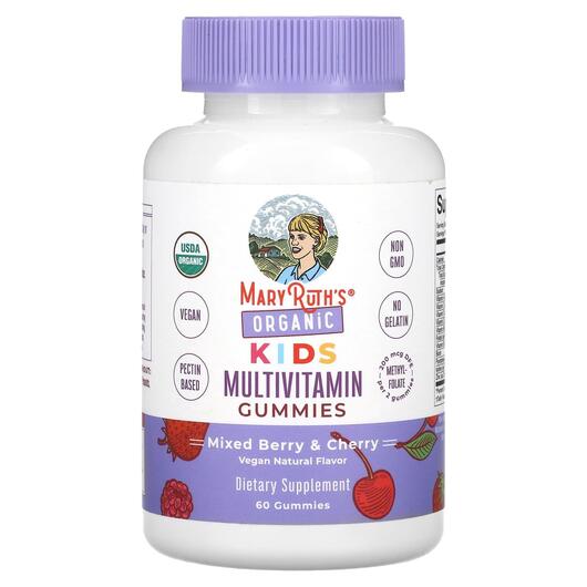 Основное фото товара Organic Kids Multivitamin Gummies, Витамины для детей, 60 таблето