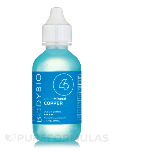 Основное фото товара BodyBio, Минеральные добавки, Liquid Mineral 4 Copper, 60 мл