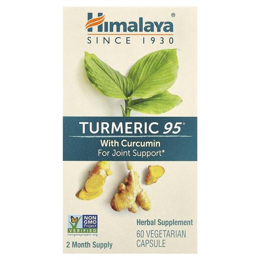 Основное фото товара Himalaya, Куркумин, Turmeric 95 with Curcumin, 60 капсул