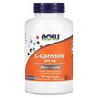 Фото товару NOW, L-Carnitine 500 mg, L-Карнитин 500 мг, 180 капсул
