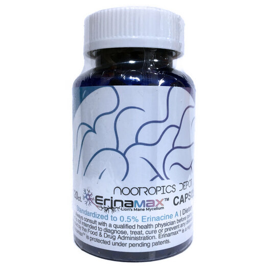 Основное фото товара Грибы Львиная грива, Erinamax Capsules, 120 капсул