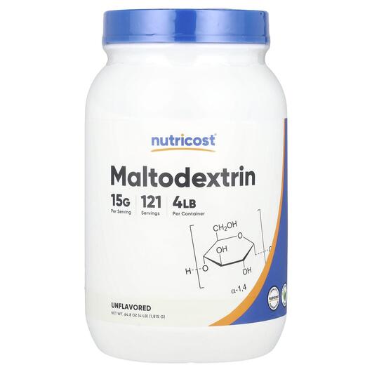 Основное фото товара Nutricost, Мальтодекстрин, Maltodextrin Unflavored, 1815 г
