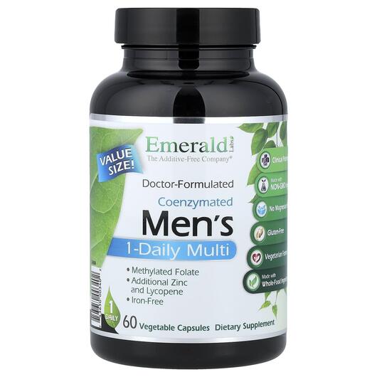 Основное фото товара Мультивитамины, Coenzymated Men's 1-Daily Multi, 60 капсул