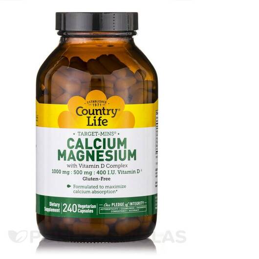Основное фото товара Target-Mins Calcium-Magnesium with Vitamin, Кальций Магний D3, 24