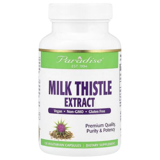 Основное фото товара Milk Thistle, Milk Thistle 120 Vegetarian, 120 капсул