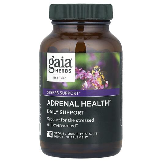 Основное фото товара Gaia Herbs, Поддержка при стрессе, Adrenal Health, 120 капсул