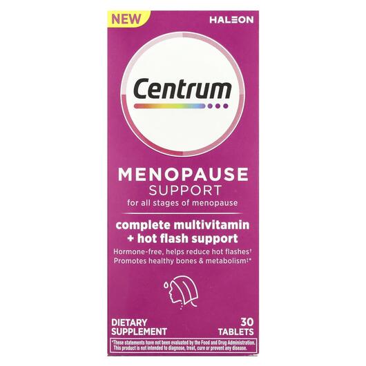 Основное фото товара Menopause Support For All Stages, Поддержка менопаузы, 30 таблето