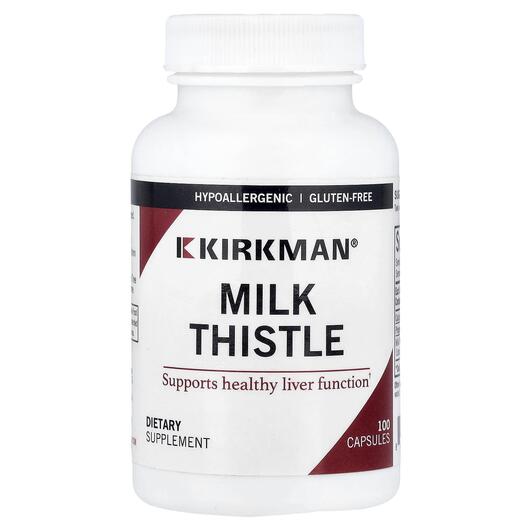 Основное фото товара Kirkman, Расторопша, Milk Thistle, 100 капсул