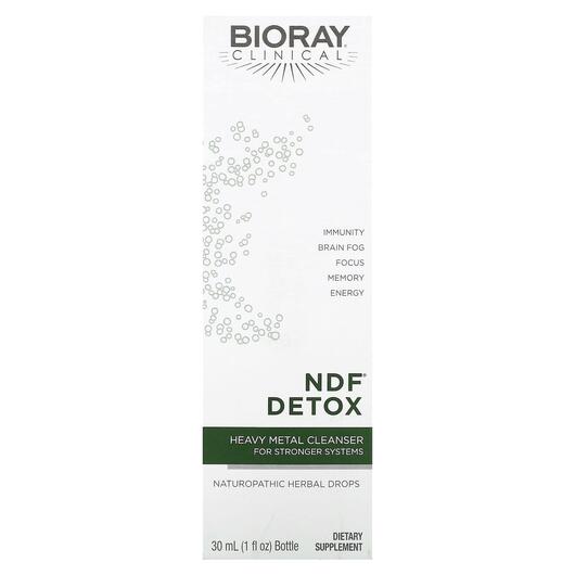 Основное фото товара Bioray, Детокс, NDF Natural Detox Formula, 30 мл