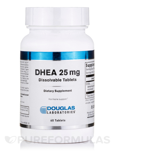 Основное фото товара DHEA 25 mg Dissolvable Tablets, Дегидроэпиандростерон, 60 таблето