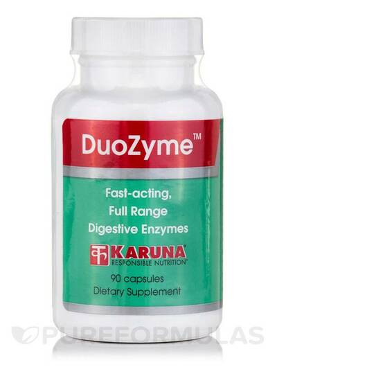 Основное фото товара Karuna Health, Ферменты, DuoZyme, 90 капсул