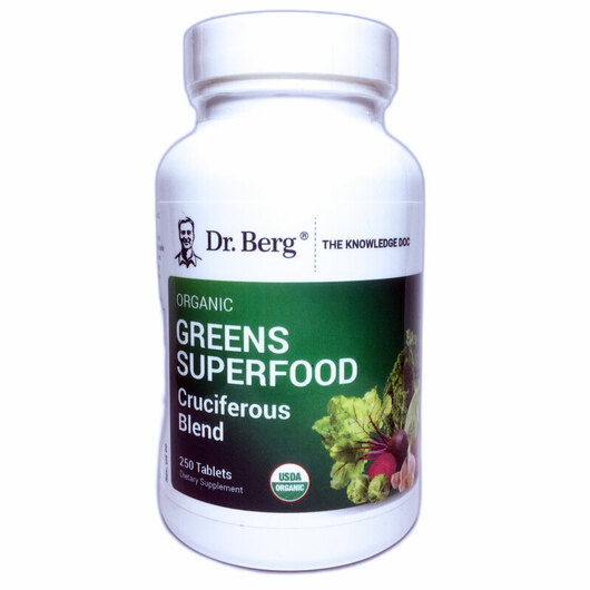 Основное фото товара Dr. Berg, Крестоцветные, Greens Superfood, 250 таблеток