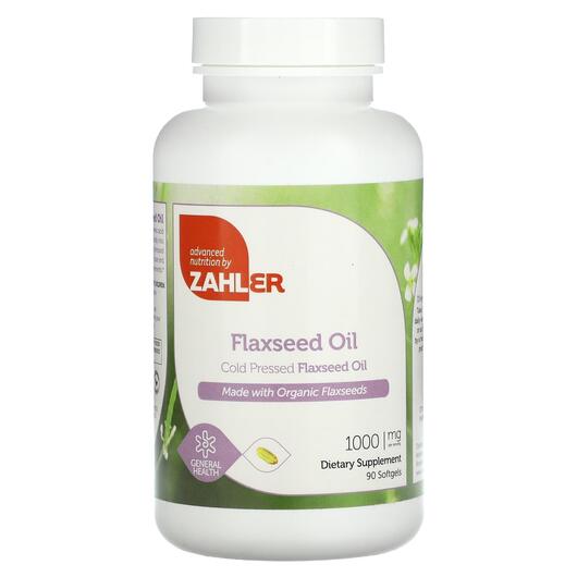 Основное фото товара Organic Flax Seed Oil, Органическое льняное масло 1000 мг, 90 кап