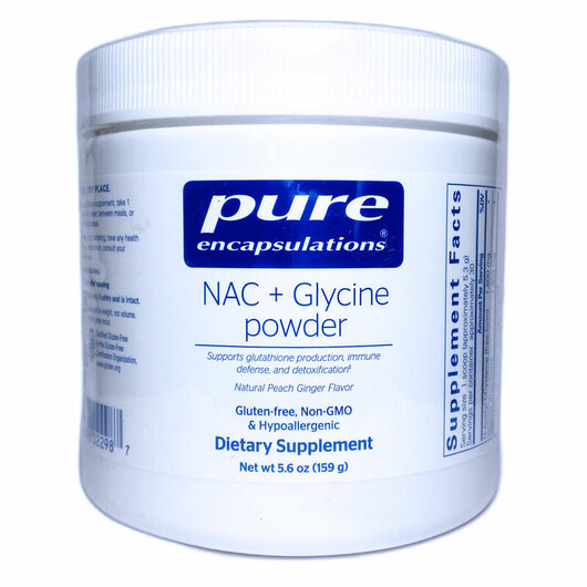 Основное фото товара Pure Encapsulations, N-ацетилцистеин, NAC Glycine Powder, 159 г