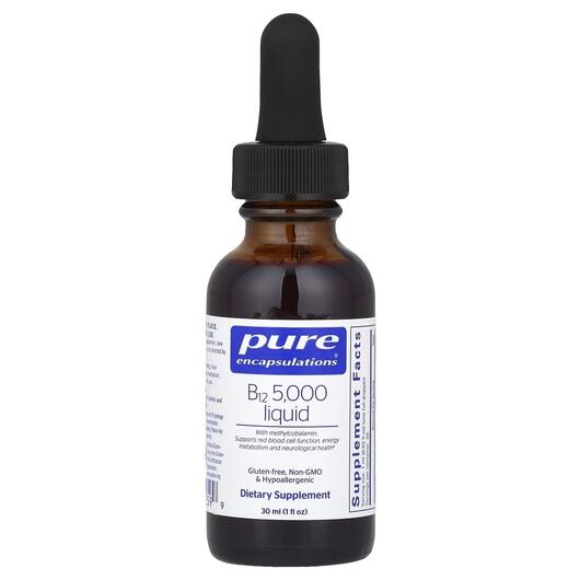 Основное фото товара Pure Encapsulations, Жидкий B12, B12 5000 Liquid, 30 мл