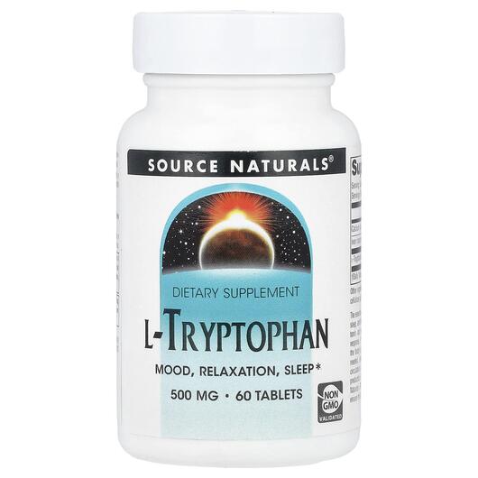 Основное фото товара L-Триптофан 500 мг, L-Tryptophan 500 mg 60, 60 таблеток