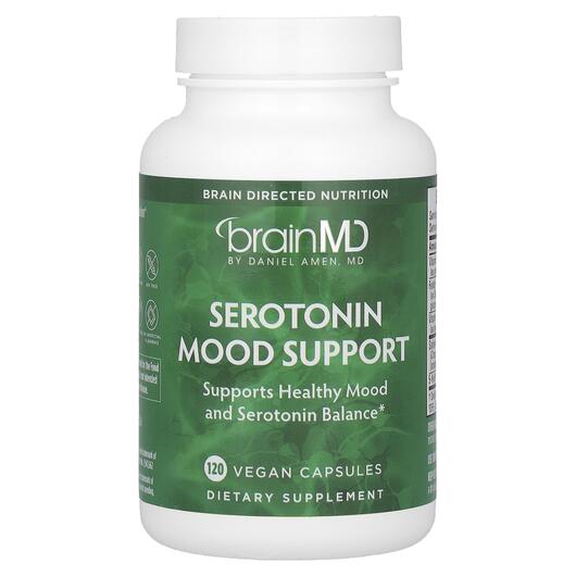 Основное фото товара BrainMD, Поддержка стресса, Serotonin Mood Support, 120 капсул