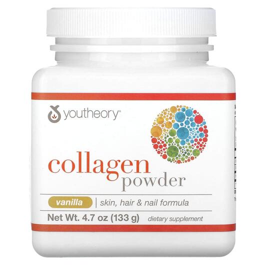Основное фото товара Youtheory, Коллаген, Collagen Powder Vanilla, 133 г