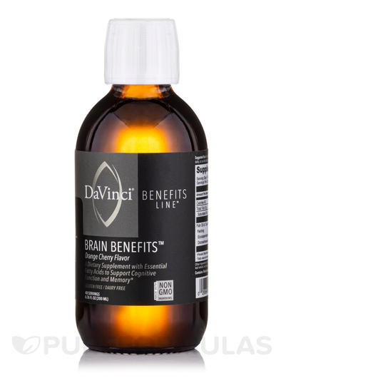Основное фото товара Поддержка мозга, Brain Benefits Orange Cherry Flavor, 200 мл