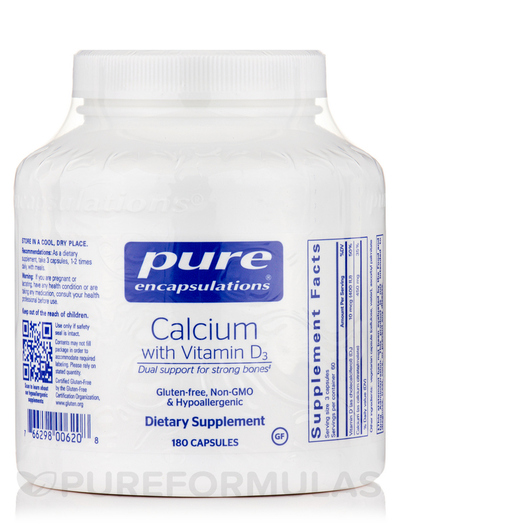 Основное фото товара Кальций с витамином D3, Calcium with Vitamin D3, 180 капсул