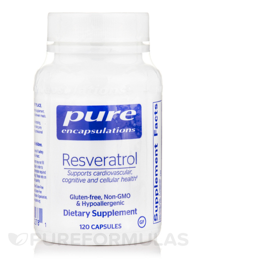 Основное фото товара Pure Encapsulations, Ресвератрол, Resveratrol 40 mg, 120 капсул