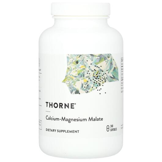 Основное фото товара Thorne, Магний Малат, Calcium-Magnesium Malate, 240 капсул