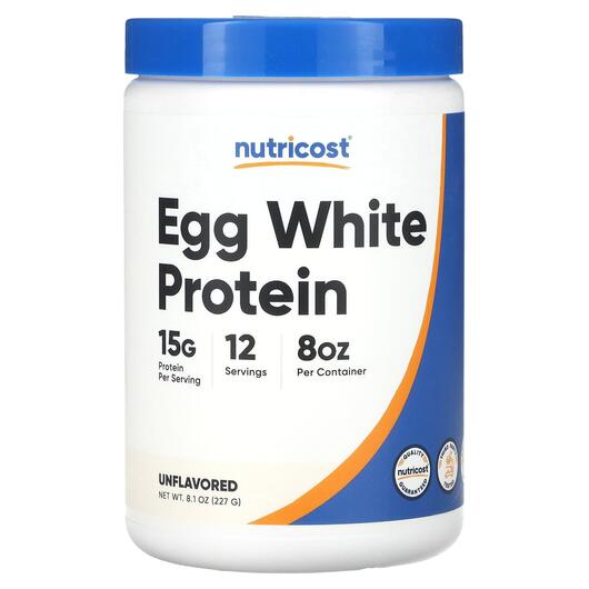 Основное фото товара Nutricost, Протеин, Egg White Protein Unflavored, 227 г