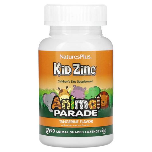 Основное фото товара Natures Plus, Цинк для детей, Animal Parade Kid Zinc, 90 конфет