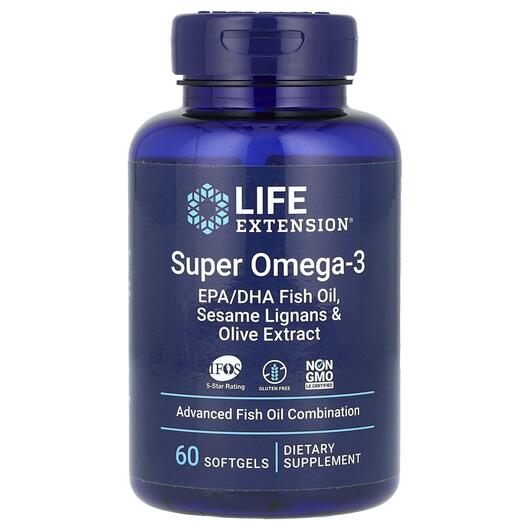 Основное фото товара Рыбий жир Омега-3, Omega Foundations Super Omega-3, 60 капсул