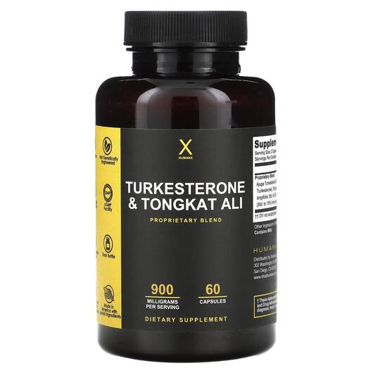 Основное фото товара Turkesterone & Tongkat Ali 900 mg, Живучка туркестанская, 60 