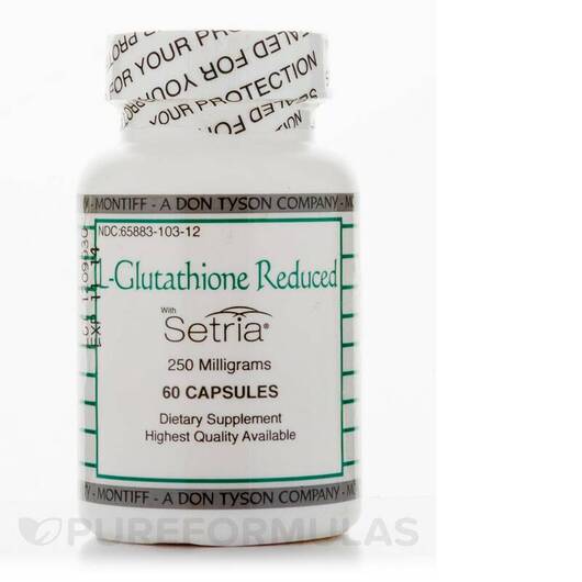 Основное фото товара L-Глутатион, L-Glutathione Reduced with Setria 250 mg, 60 капсул