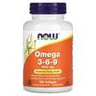 Фото товара NOW, Омега 3 6 9, Omega 3-6-9 1000 mg, 100 капсул