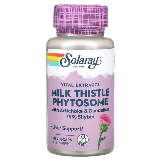 Основное фото товара Расторопша, Vital Extracts Milk Thistle Phytosome, 60 капсул
