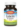 Фото товару Carlson, Lutein & Greens 20 mg, Лютеїн, 60 капсул
