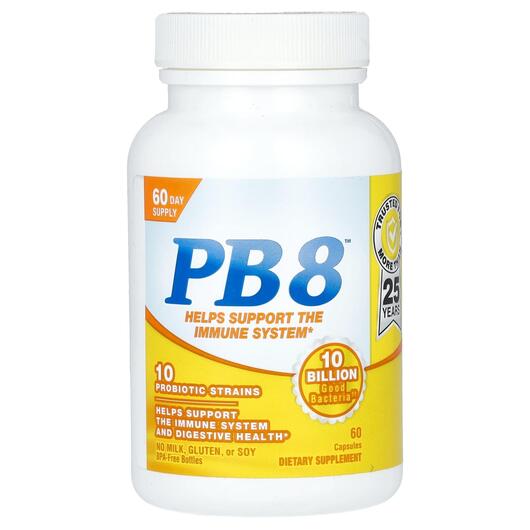 Основное фото товара Nutrition Now, Пробиотики, PB 8 Probiotic 10 Billion, 60 капсул