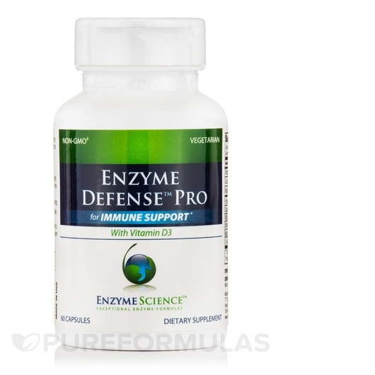 Основне фото товара Enzyme Science, Enzyme Defense Pro, Ферменти, 60 капсул