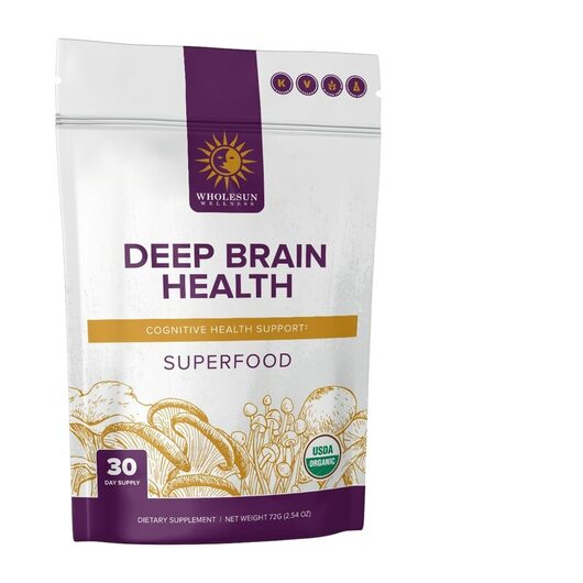Основне фото товара WholeSun Wellness, Deep Brain Health, Підтримка мозку, 72 г