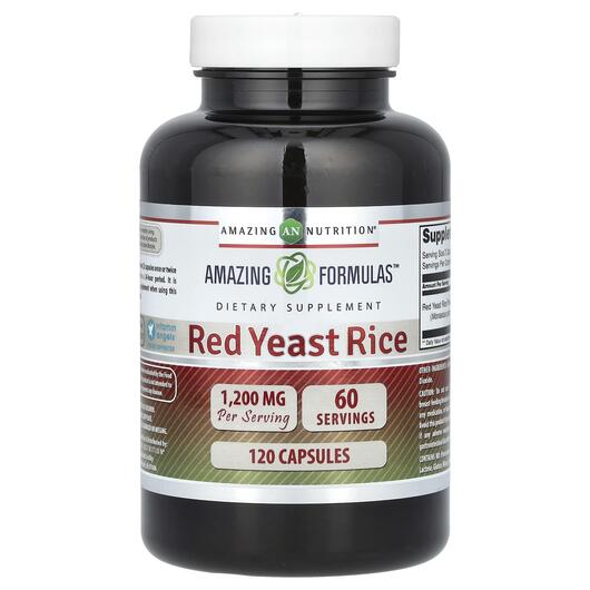 Основное фото товара Красный дрожжевой рис, Red Yeast Rice 600 mg, 120 капсул