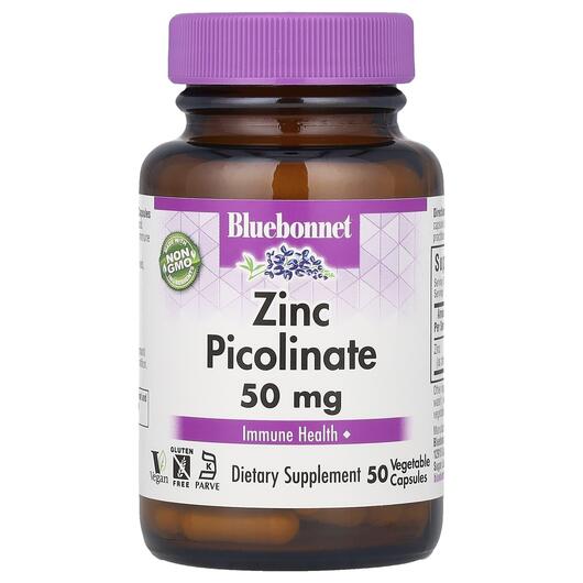Основное фото товара Пиколинат цинка 50 мг, Zinc Picolinate 50 mg, 50 капсул