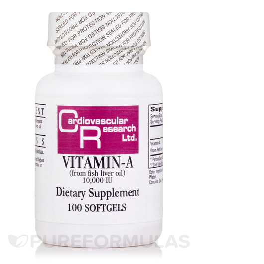 Основное фото товара Витамин А Ретинол, Vitamin A 10000 IU, 100 капсул