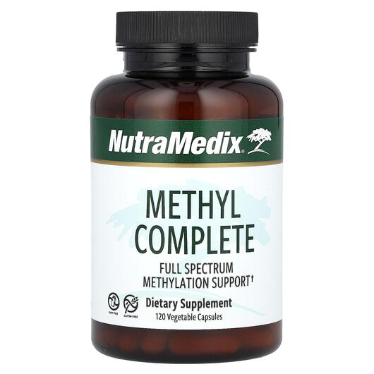Основное фото товара NutraMedix, Метилкобаламин B12, Methyl Complete, 120 капсул