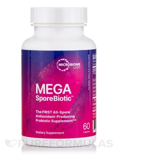 Основное фото товара Microbiome Labs, Пробиотики, MegaSporeBiotic, 60 капсул