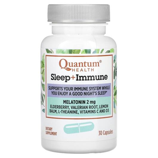 Основное фото товара Quantum Health, Мелатонин, Melatonin Sleep + Immune, 30 капсул