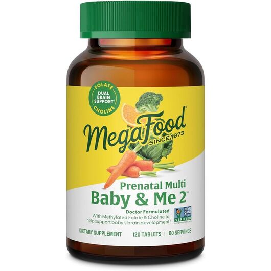 Основное фото товара Пренатальные витамины, Prenatal Multi Baby & Me 2, 120 таблет