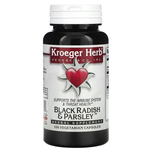 Основне фото товара Kroeger Herb, Co Black Radish & Parsley, Петрушка, 100 капсул
