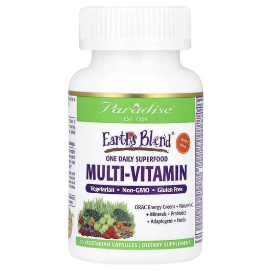 Основное фото товара Earth's Blend One Daily Superfood Multi-Vitamin, Суперфуд, 3