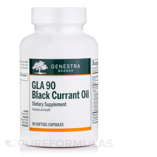 Основное фото товара Genestra, Черная смородина, GLA 90 Black Currant Oil, 90 капсул